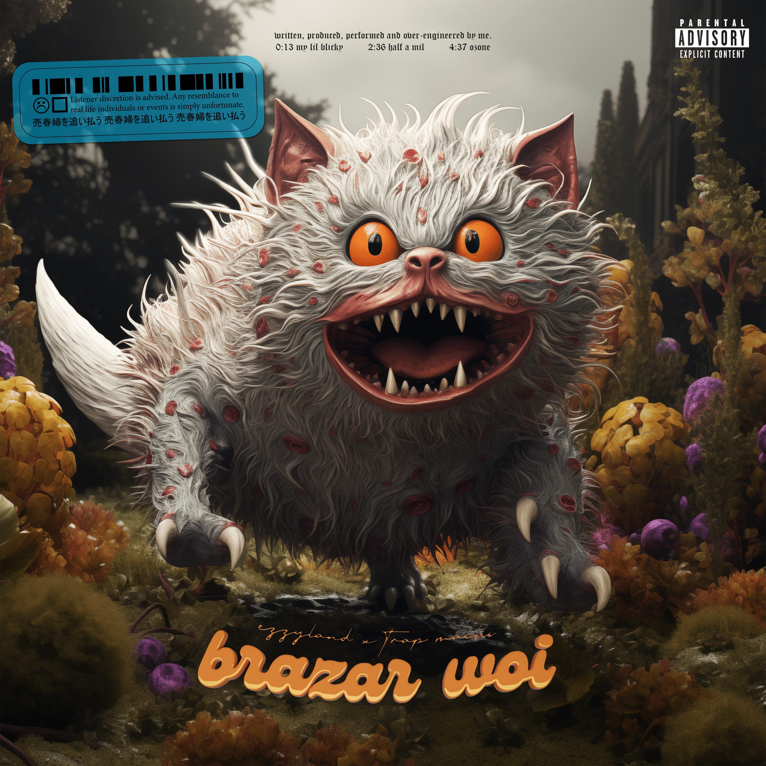 Cover art for EZZYLAND's song: BRAZAR WOI