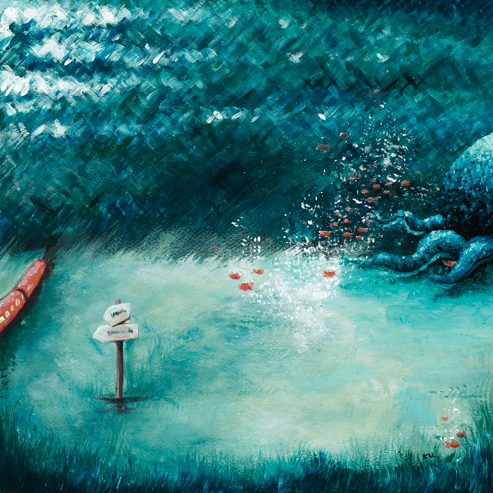 Cover art for Eric Pan's song: Travel Poems . Chapter 2 . The night sea