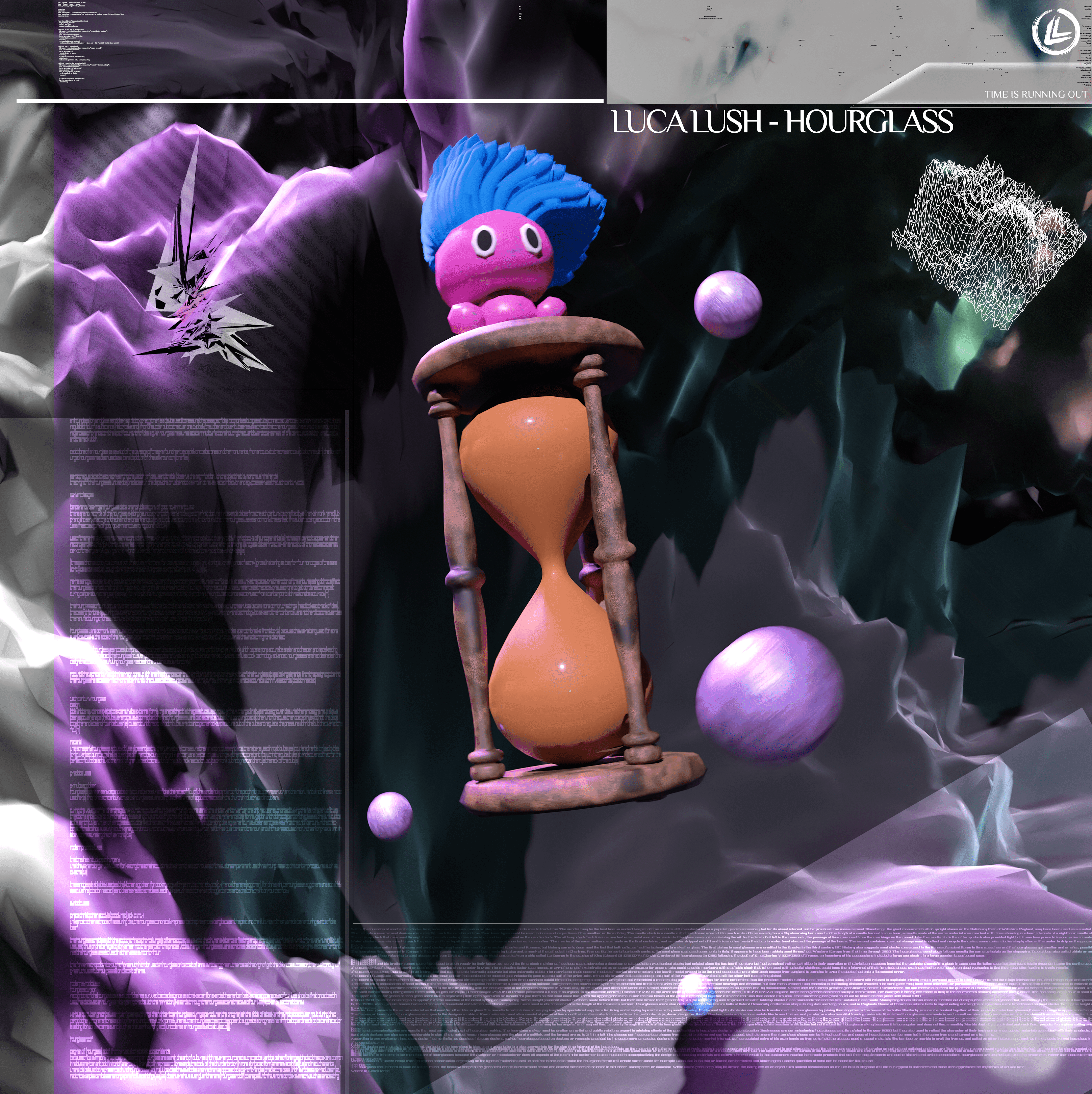 Cover art for LUCA LUSH's song: HOURGLASS