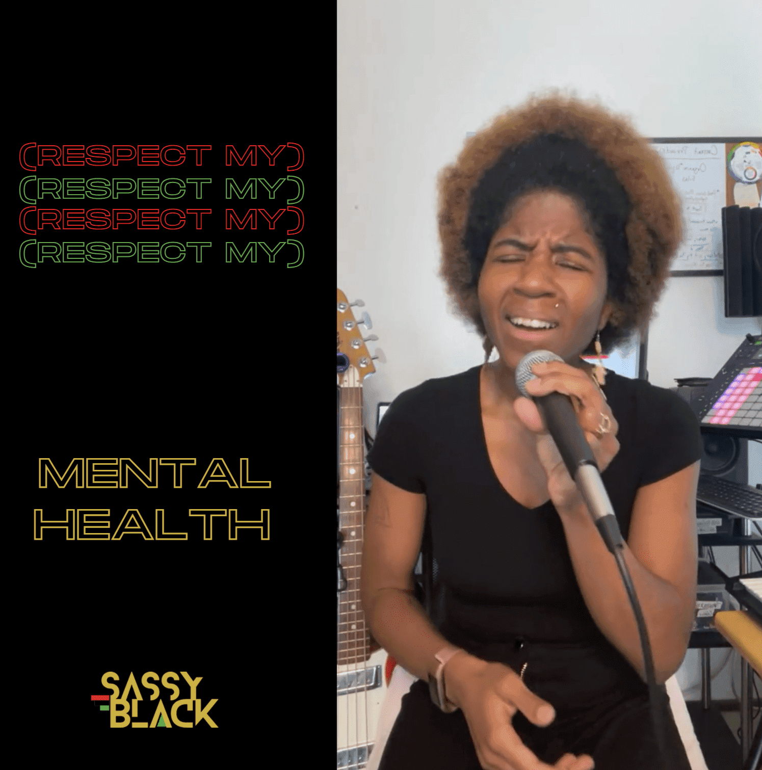 Cover art for SassyBlack's song: (Respect My) Mental Health