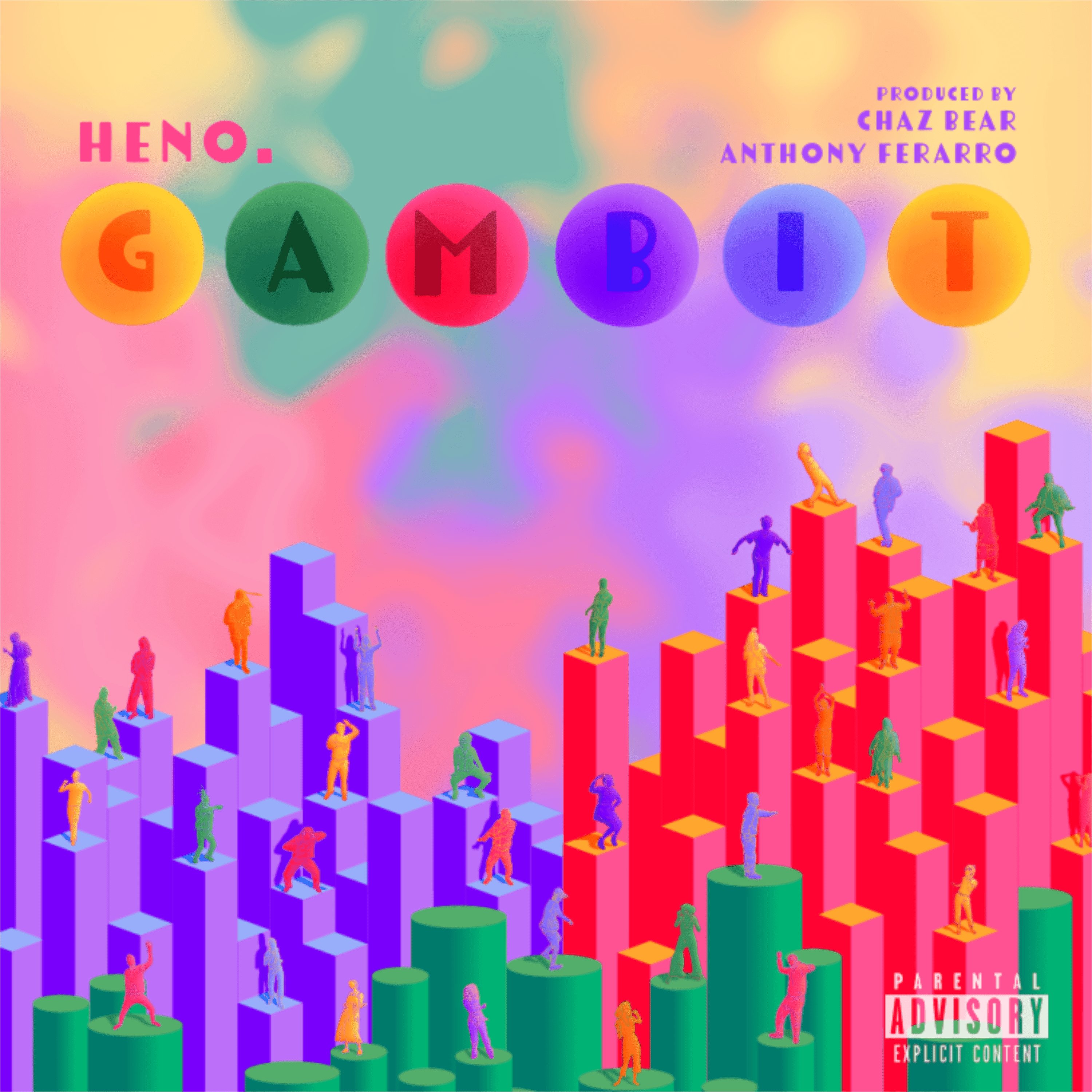 Cover art for HENO.'s song: GAMBIT