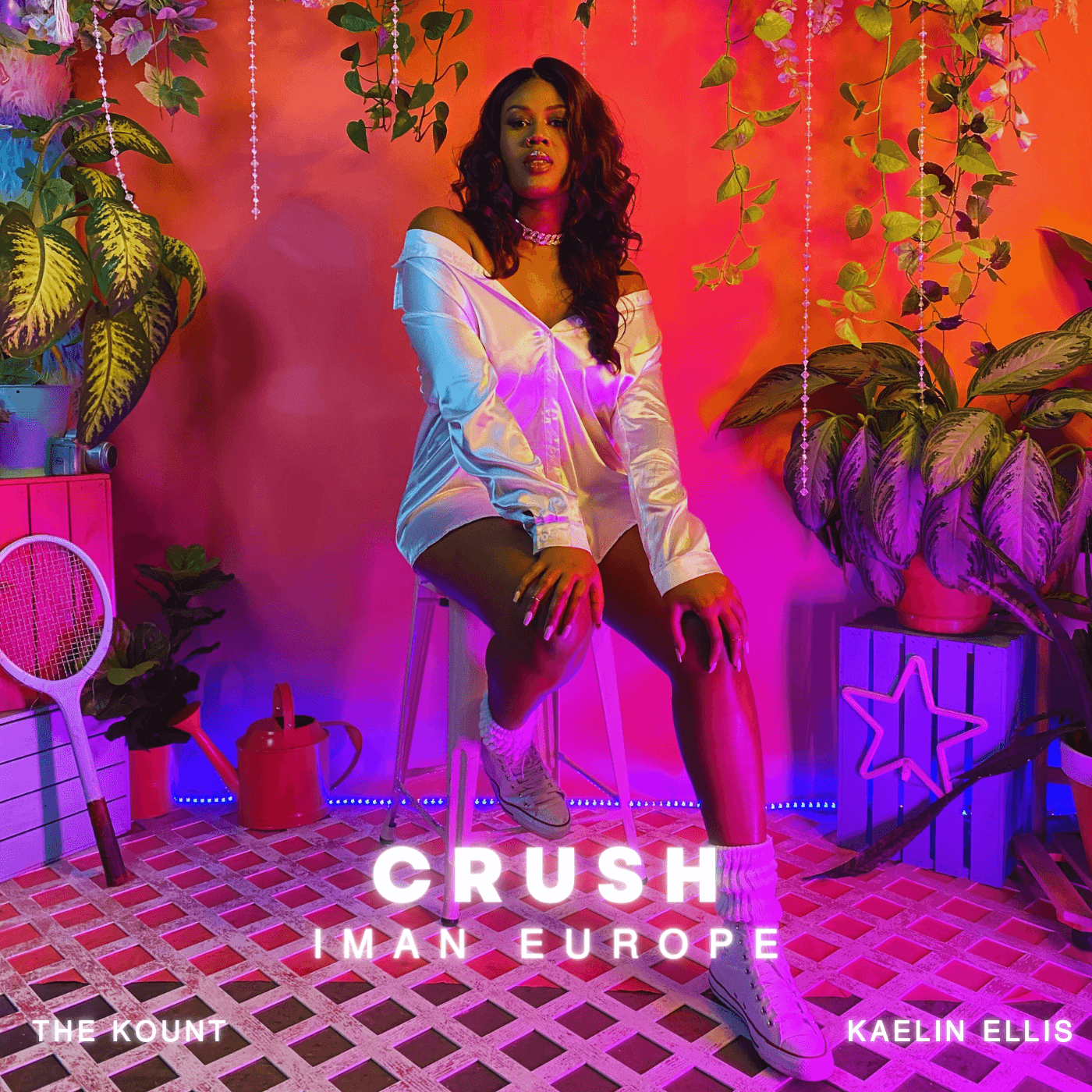 Cover art for Iman Europe's song: crush